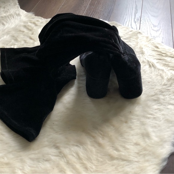 Jeffrey Campbell Over-The-Knee Velvet Boots | Size: 8.5 - Picture 5 of 12